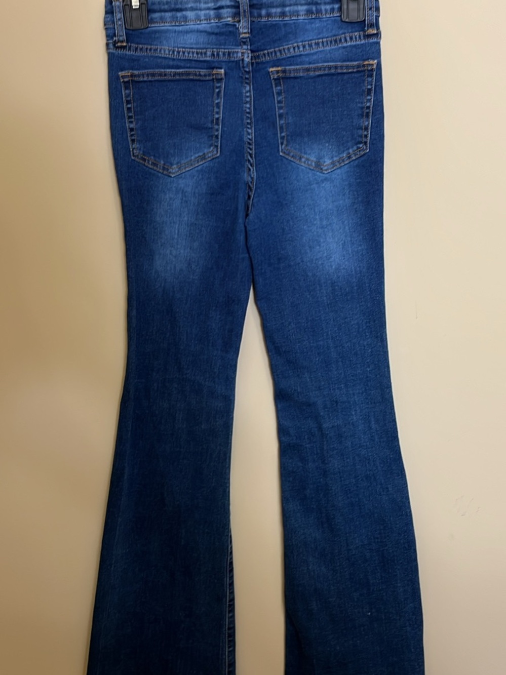 Kiss Deep Blue Flared Jeans